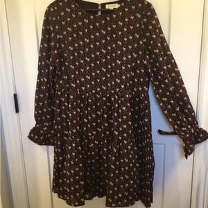 Molly Bracken Medium tiered black rust dress